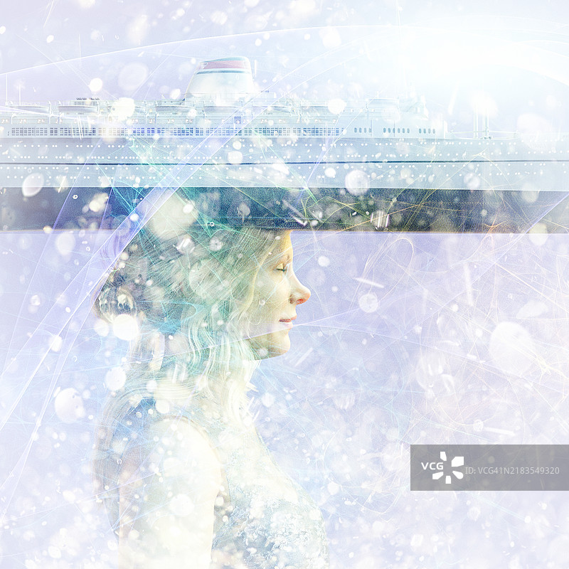 梦想中的邮轮之旅图片素材