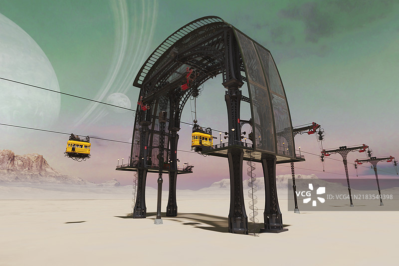 未来的缆车图片素材