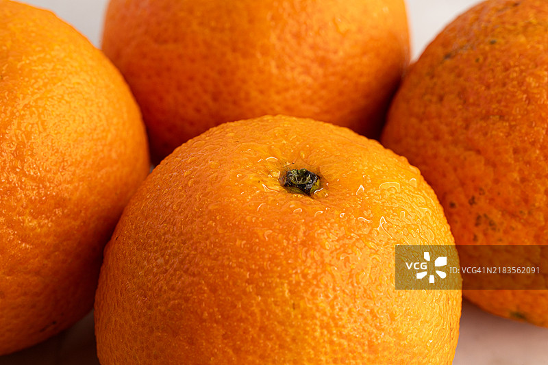 橘子皮的宏观纹理细节图片素材