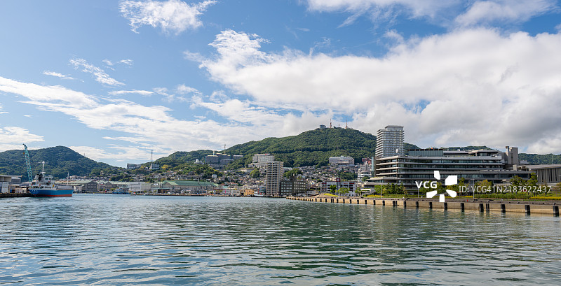 日本长崎海滨全景图片素材