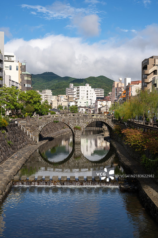 日本长崎的眼镜桥图片素材