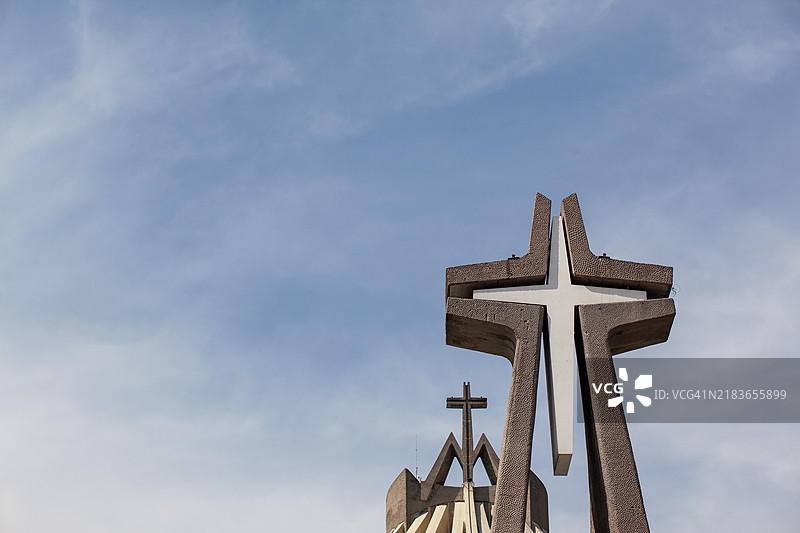 瓜达卢佩大教堂，墨西哥城北部图片素材