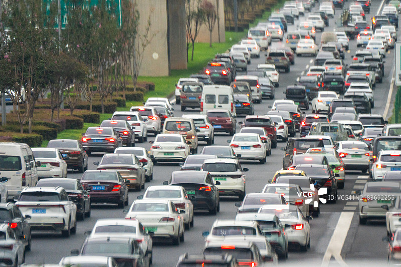 城市交通拥堵严重图片素材
