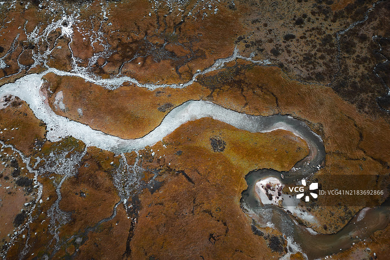 中国四川省的阿坝州连宝叶则是圣山风景区的所在地。图片素材