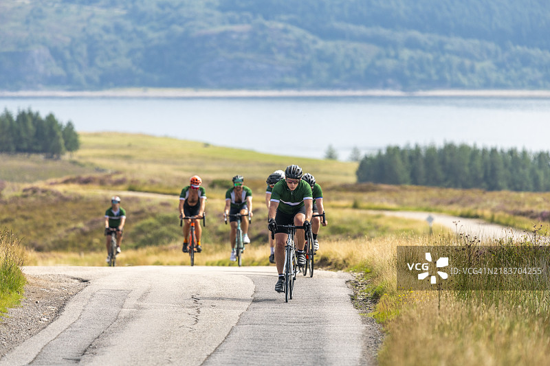 自行车队图片素材