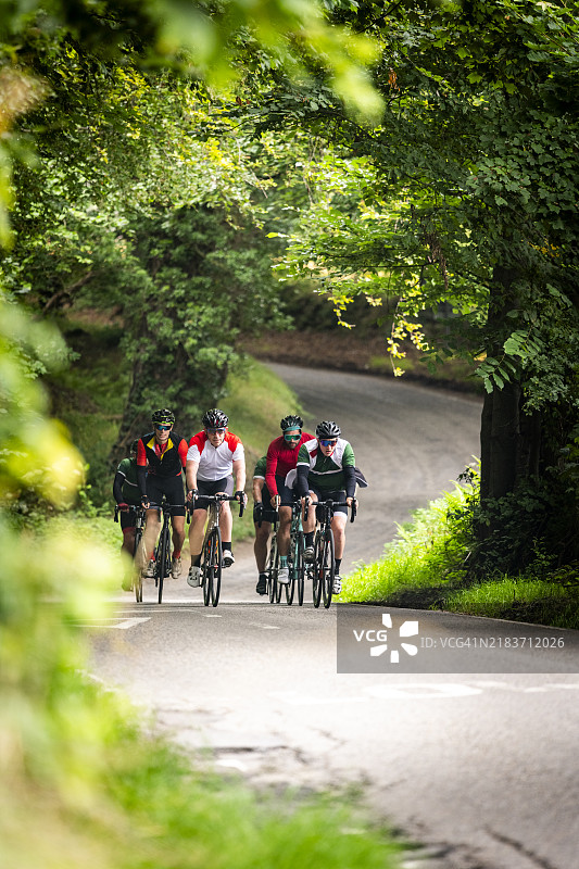 自行车队图片素材