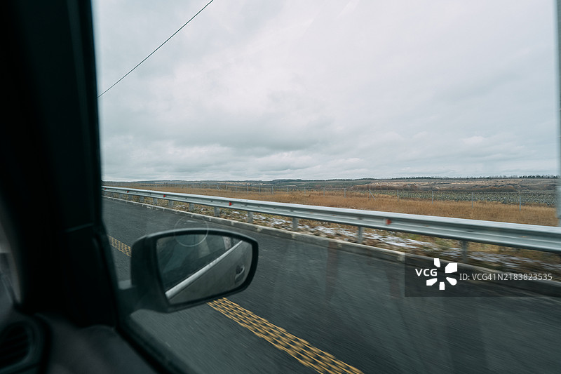 从车内看到的公路高速公路景观图片素材
