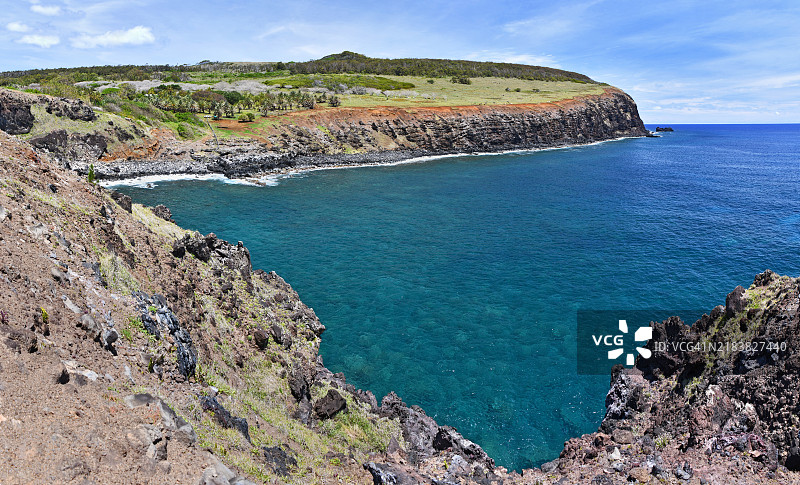 拉帕努伊（复活节岛，智利）的巴克达诺岬图片素材