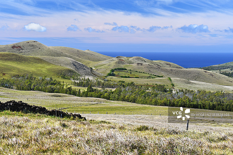 拉帕努伊（复活节岛，智利）的特雷瓦卡火山图片素材