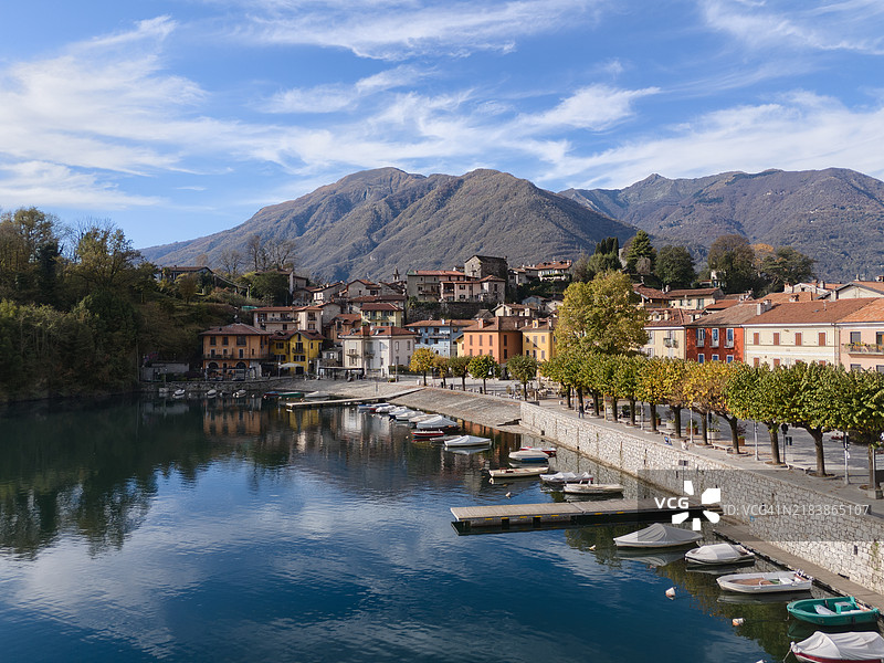 意大利梅尔戈佐村的景观图片素材