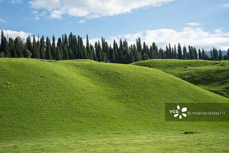 中国新疆的那拉提草原景观图片素材