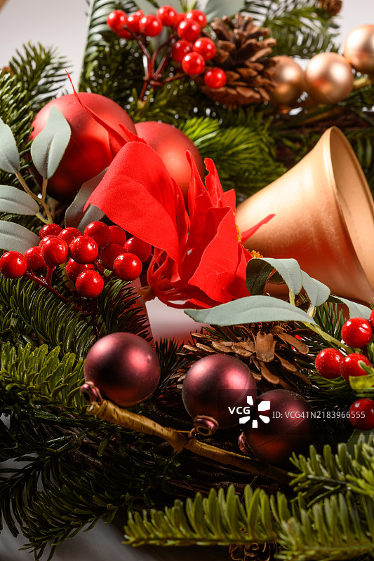 圣诞树细节特写图片素材