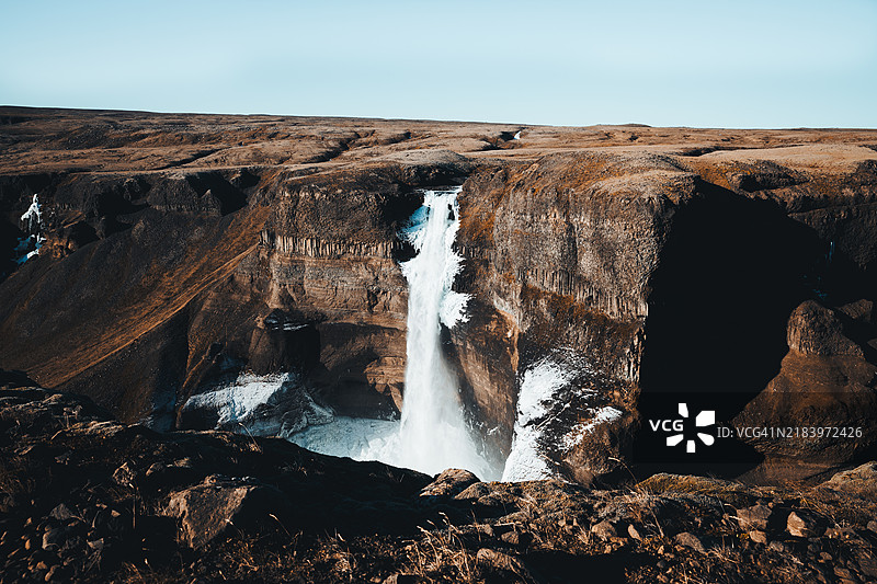 海福斯的明亮日光：秋季的第一场冰霜图片素材