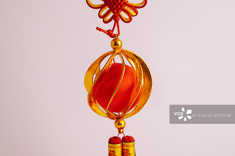 中国新年的传统灯笼装饰图片素材