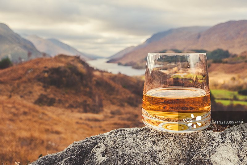苏格兰格伦芬南的苏格兰威士忌图片素材