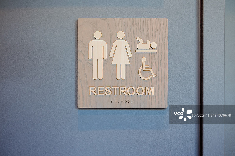 所有性别洗手间标志图片素材