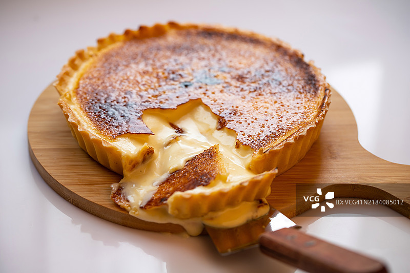 奶酪挞。图片素材