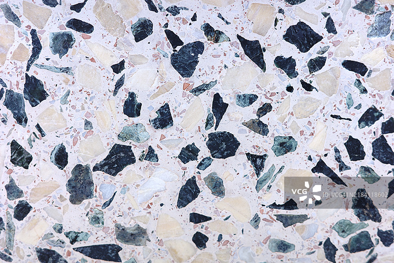 黑色、灰色和米色的特拉佐瓷砖特写镜头图片素材