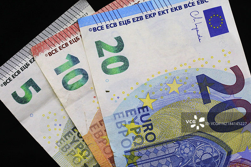 欧洲纸币图片素材