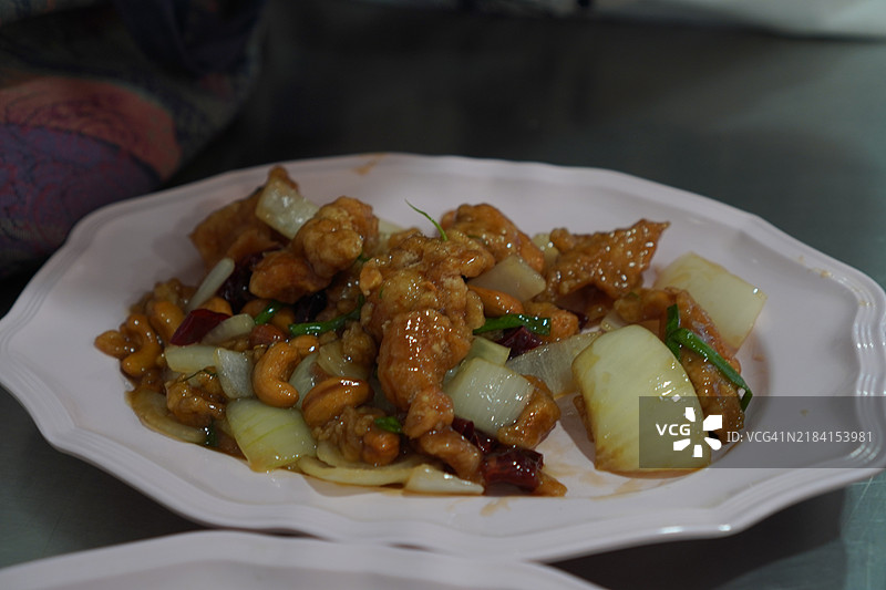 腰果炒鸡丁图片素材