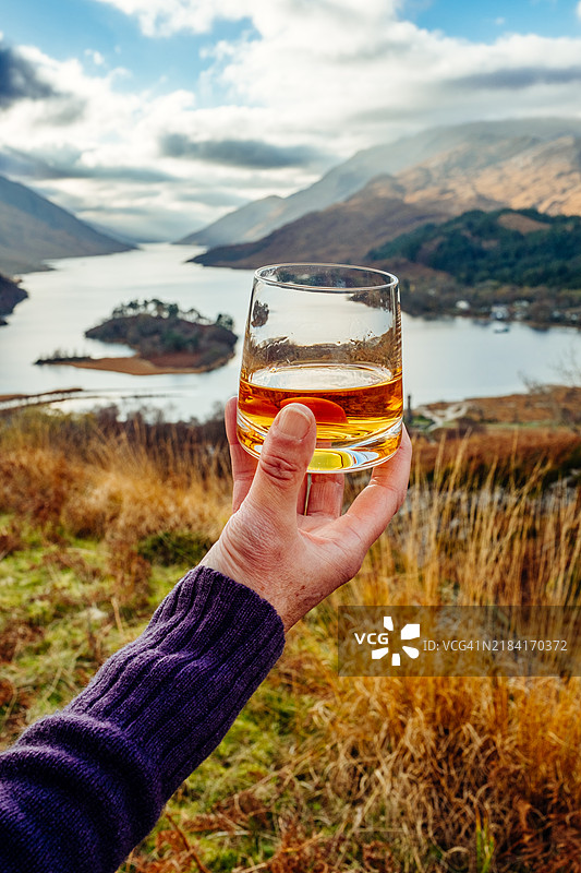 苏格兰格伦芬南的苏格兰威士忌图片素材