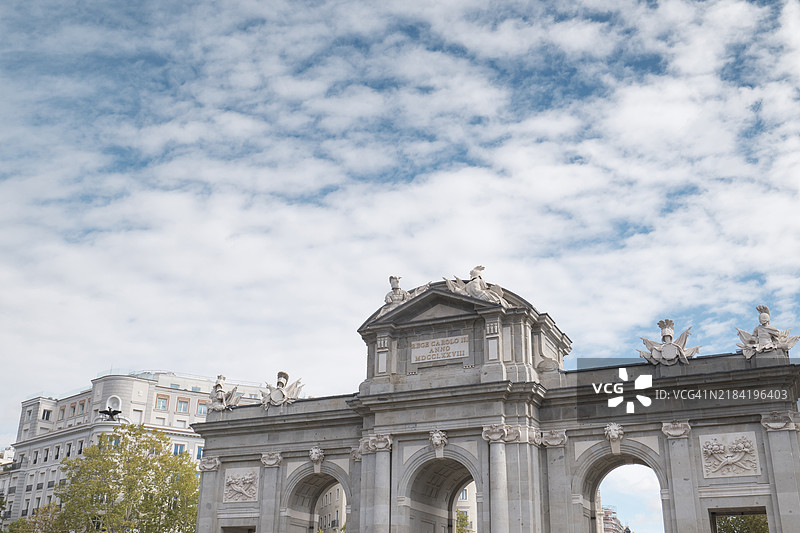 马德里阿尔卡拉门图片素材