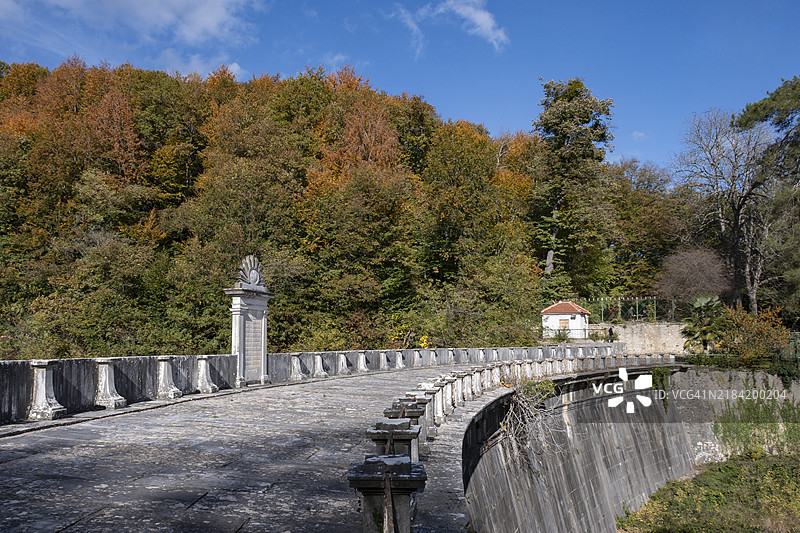 伊斯坦布尔贝尔格莱德森林的马哈茂德二世大坝图片素材