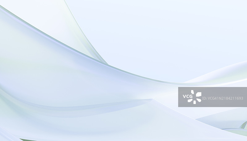 优雅的白色织物背景，带有柔和的曲线和柔和的光线，营造出宁静而干净的美感图片素材