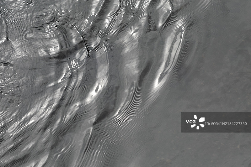 河马尔河的波纹表面图片素材