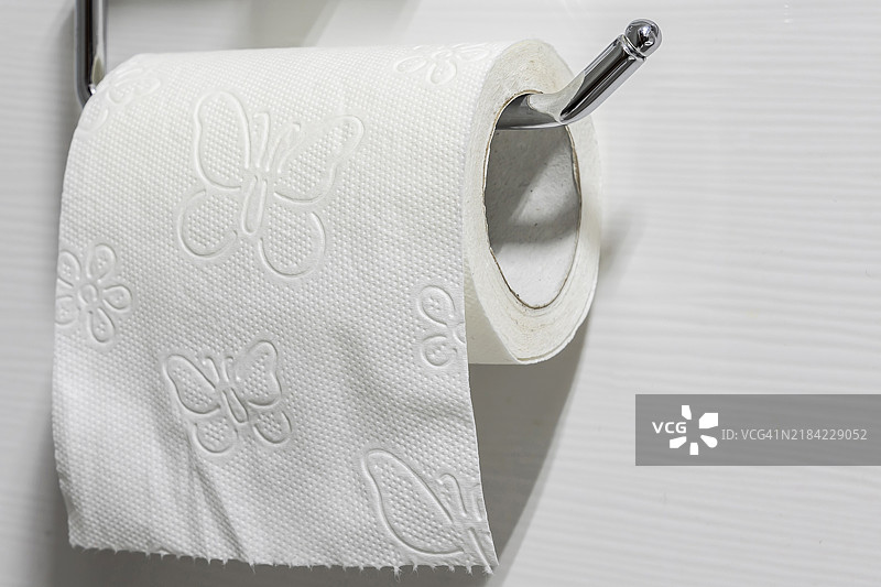 卫生纸卷架与卫生纸图片素材