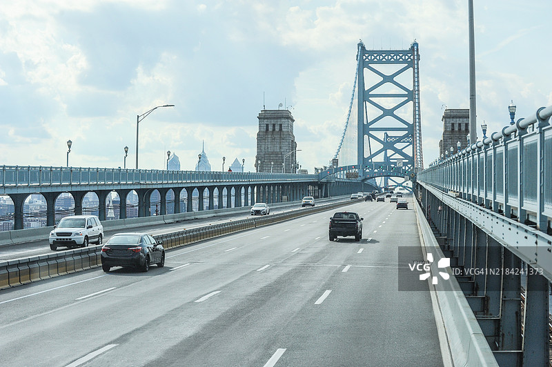 本·富兰克林大桥，费城图片素材