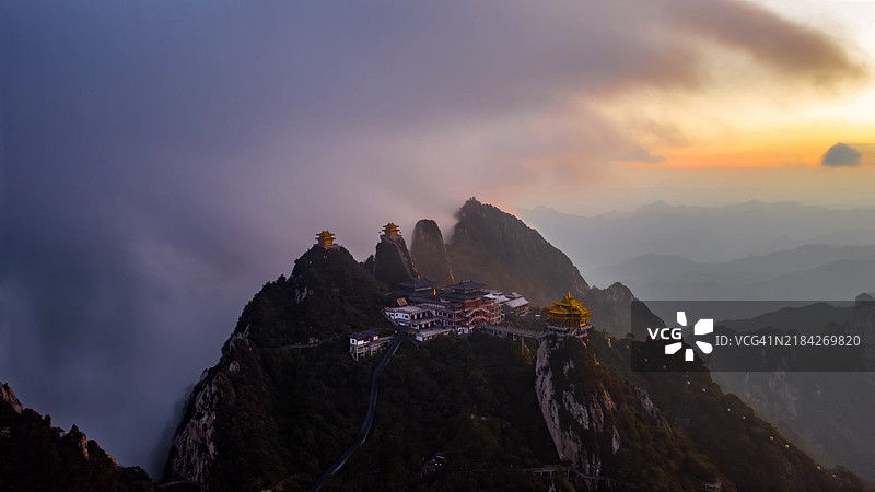 老君山，河南省洛阳市栾川县，中国，亚洲。图片素材