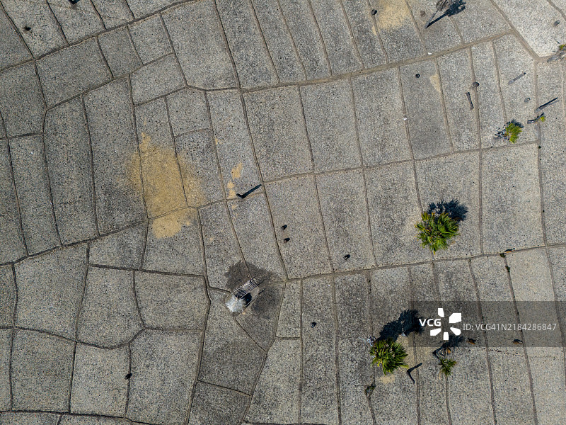 严重干旱的稻田图片素材