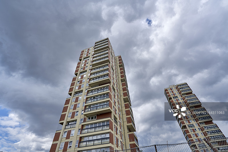 伦敦东南部的住宅塔楼图片素材