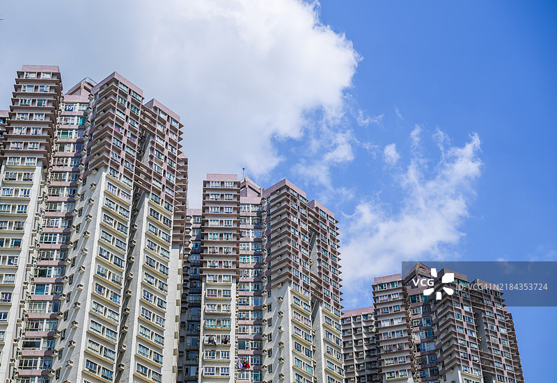 香港的高层住宅区图片素材
