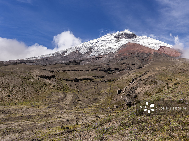 从高原看到的科托帕希，科托帕希国家公园，拉塔昆加，厄瓜多尔，南美洲图片素材