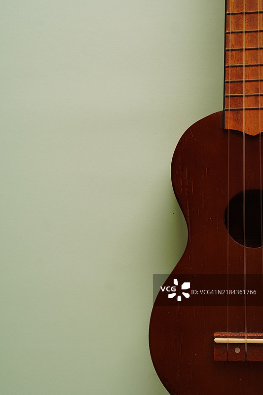 经典木制尤克里里特写图片素材