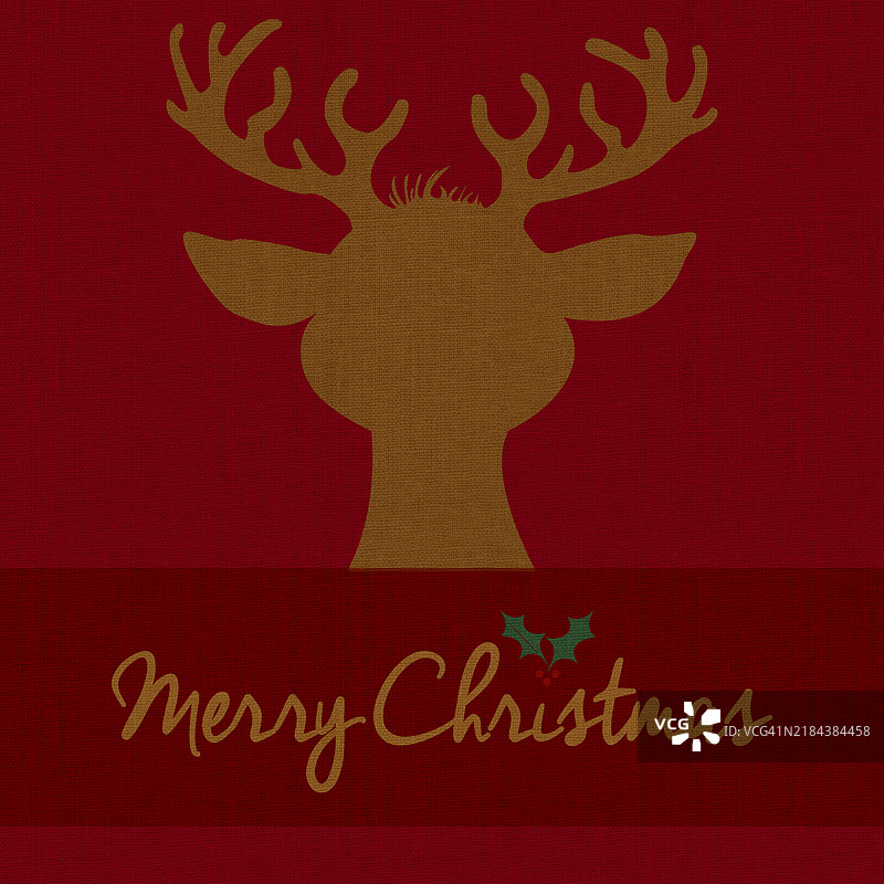 圣诞贺卡。图片素材