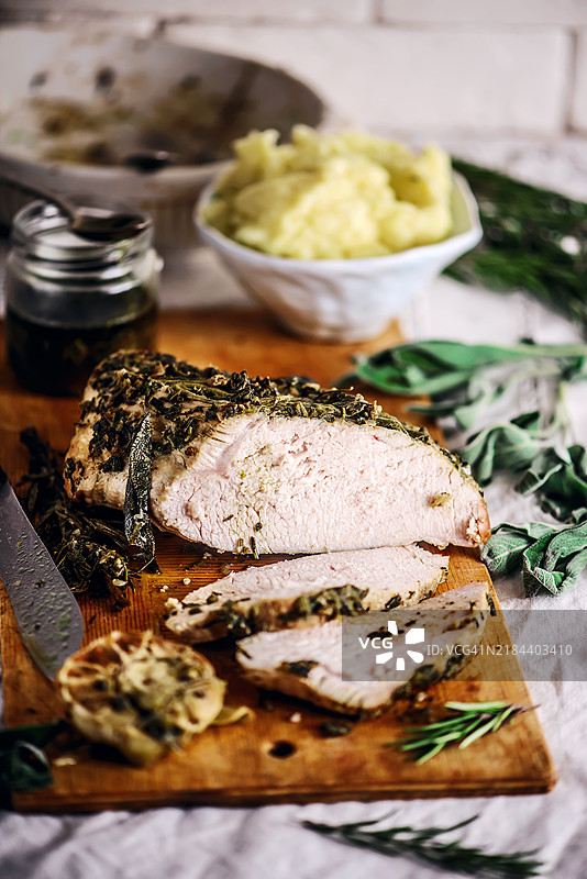 桌子上的食物特写图片素材