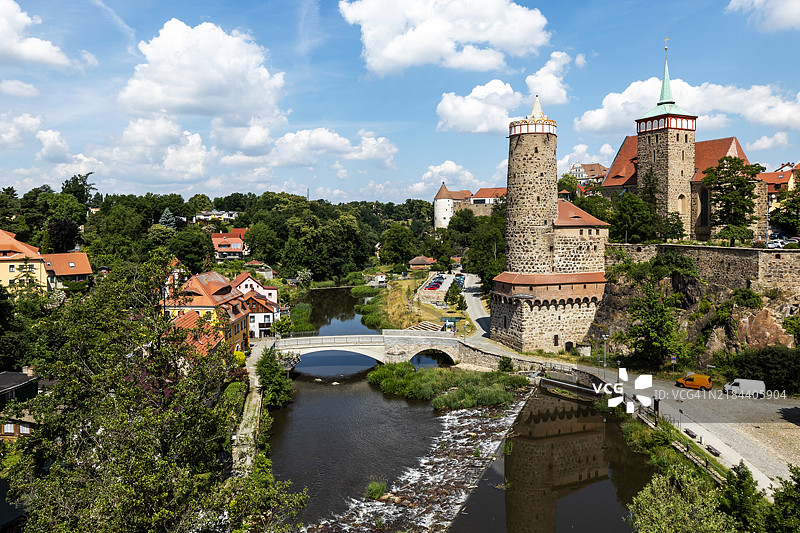 德国萨克森州的包岑老城图片素材