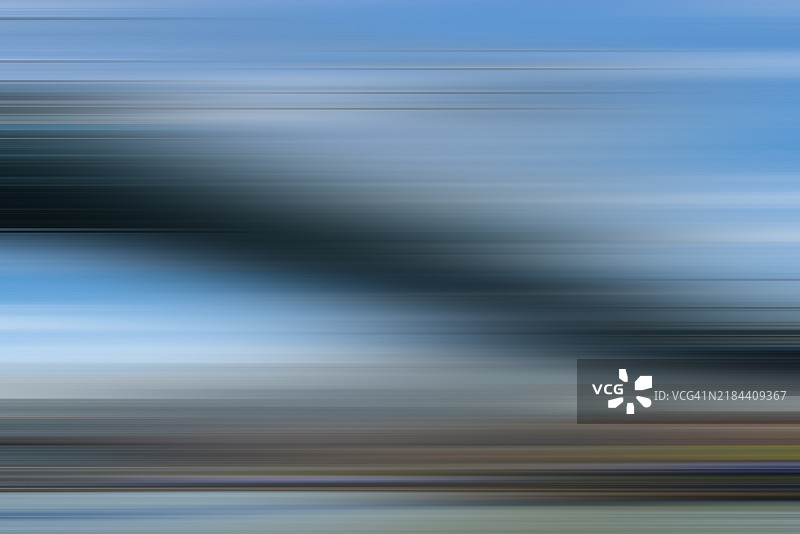 抽象运动模糊空白空间多彩背景 - 纽约市曼哈顿大桥图片素材