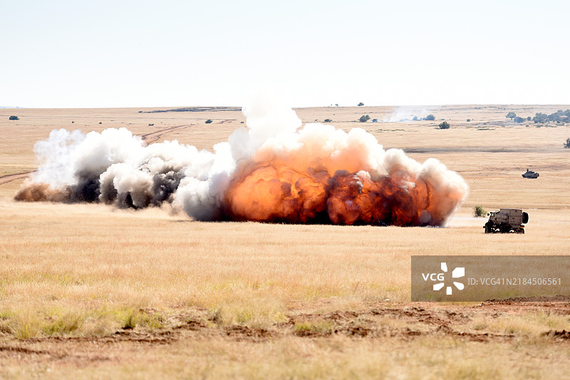 南非国防军军事演习图片素材