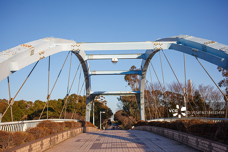 东京公园中的桥图片素材