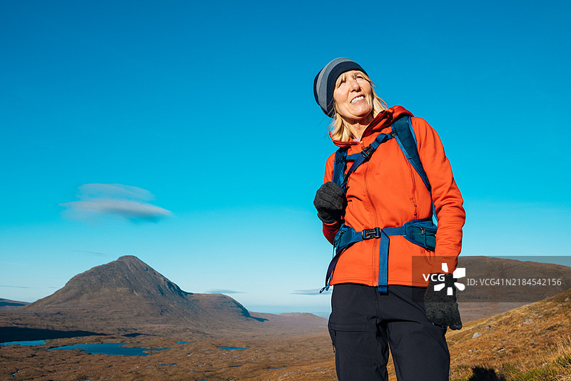 在苏格兰的贝恩艾赫山徒步旅行图片素材