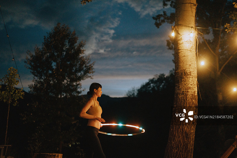 呼啦圈表演图片素材