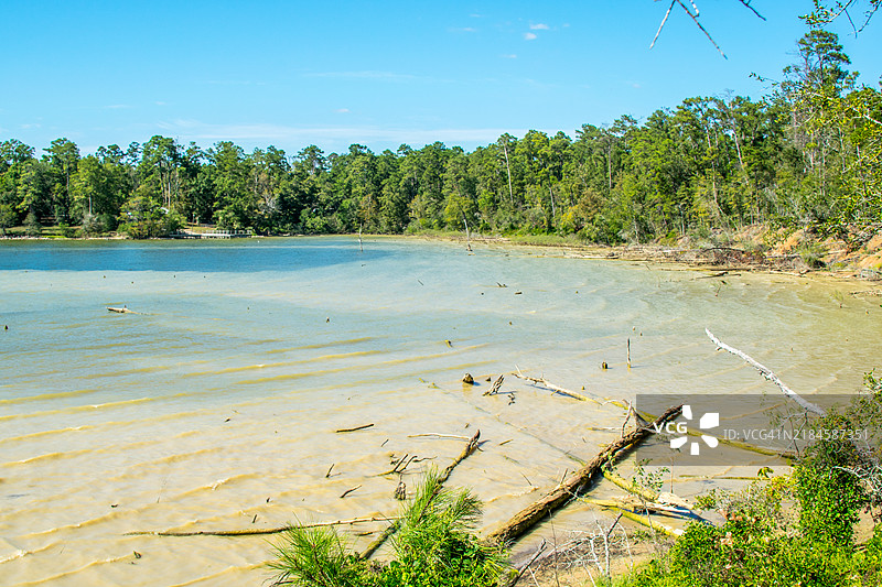 德克萨斯州利文斯顿的海洋与天空的美丽景色图片素材