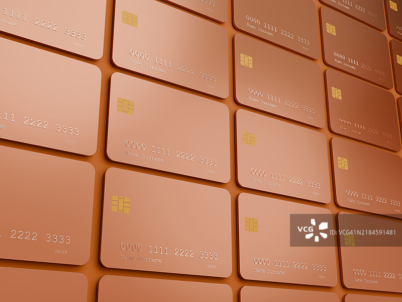 数字生成的彩色信用卡图像图片素材