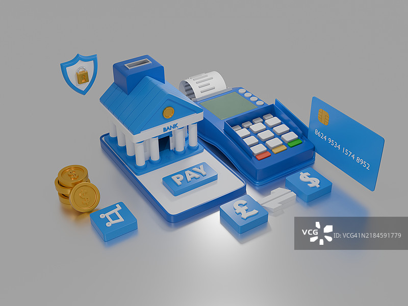 安全的数字支付生态系统图片素材