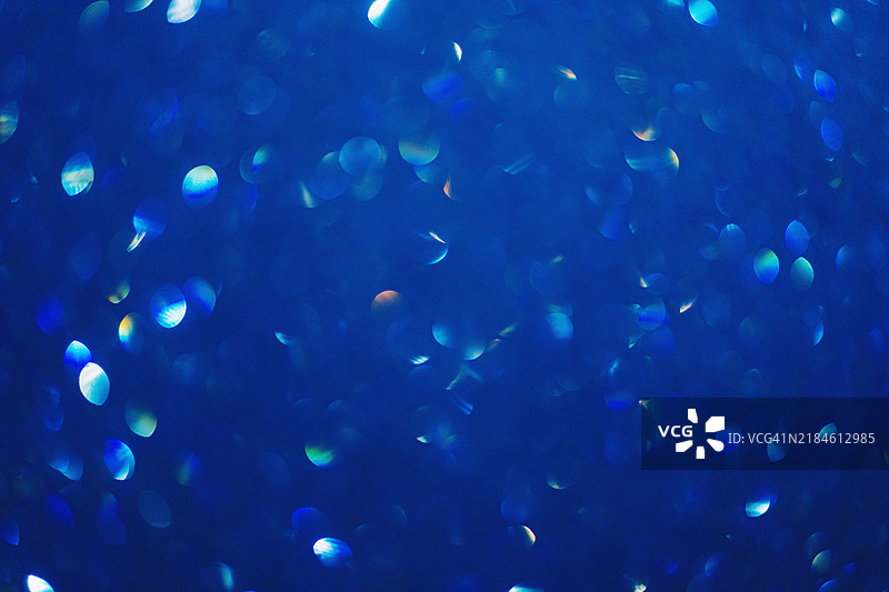 蓝色抽象散景光背景图片素材