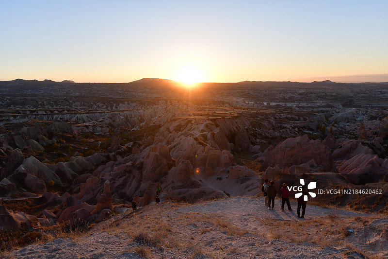 卡帕多奇亚日落，来自日落点图片素材